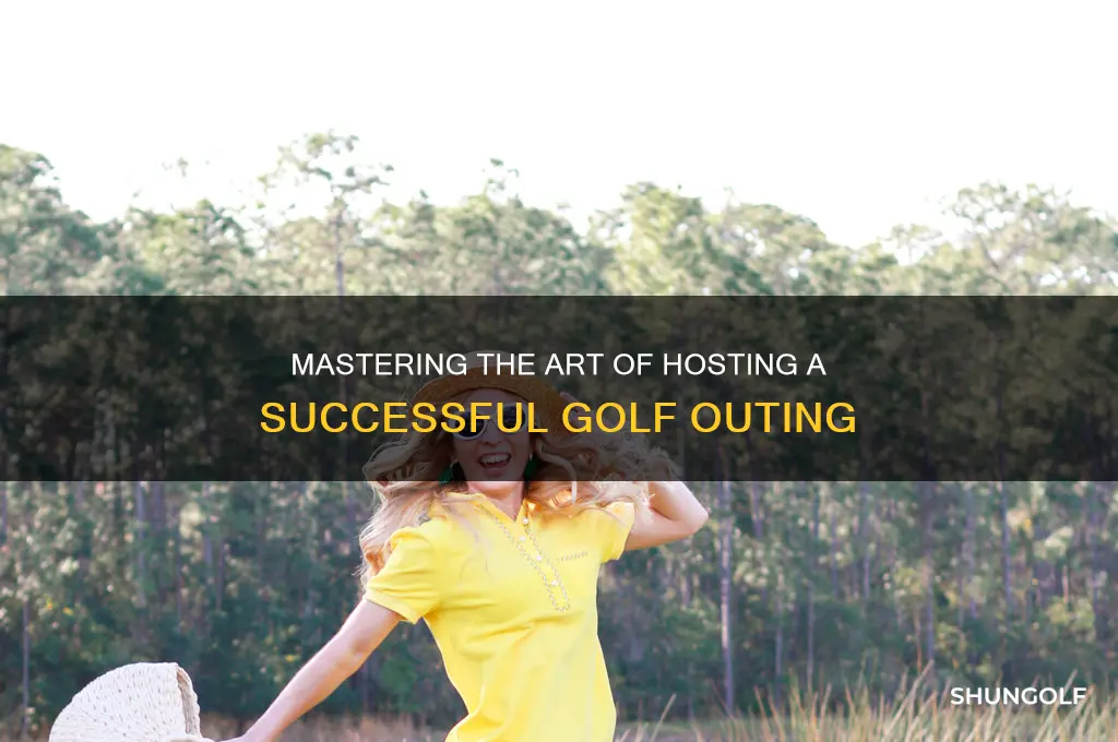 how to put on a golf outing