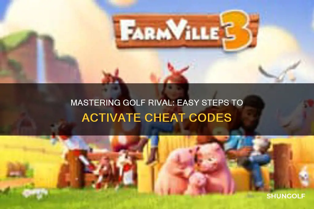 how to put on cheat codes in golf rival
