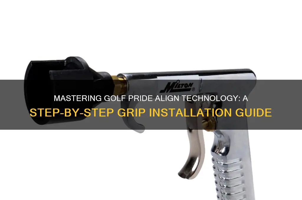 how to put on golf pride align technology