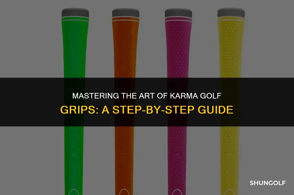 how to put on karma golf grips