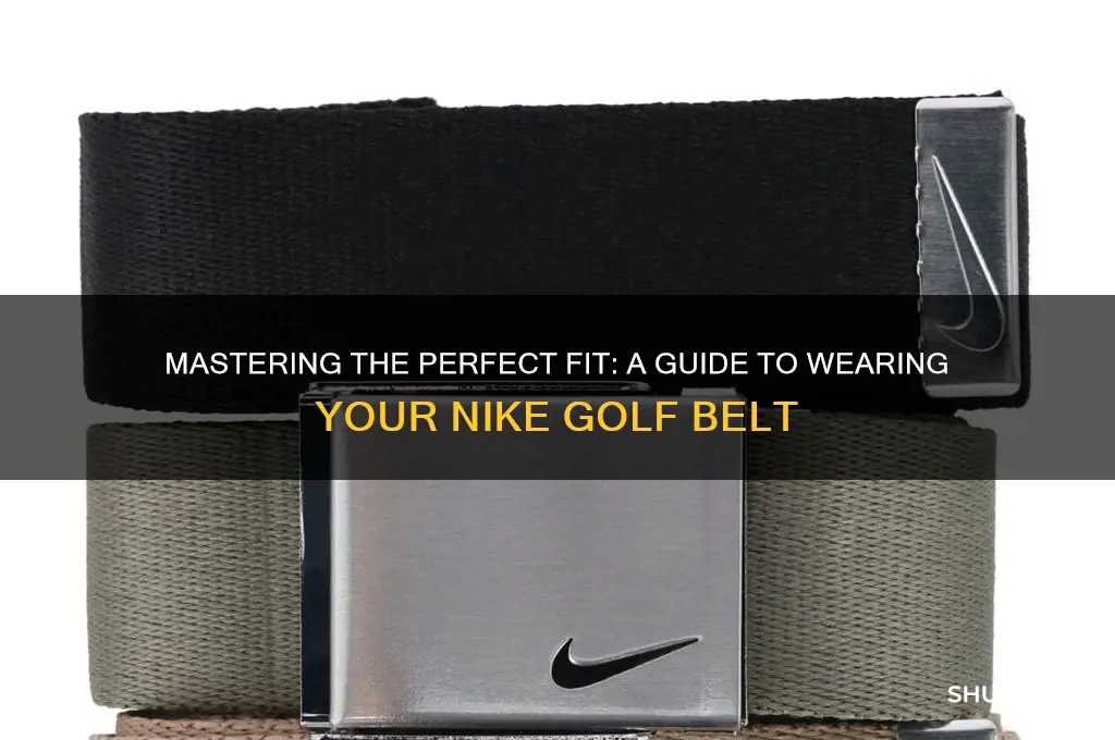 how to put on nike golf belt