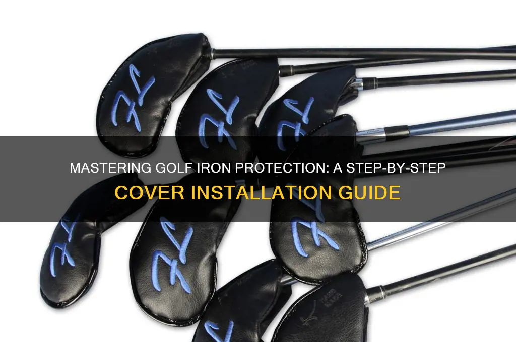 how to put protective cover on golf irons