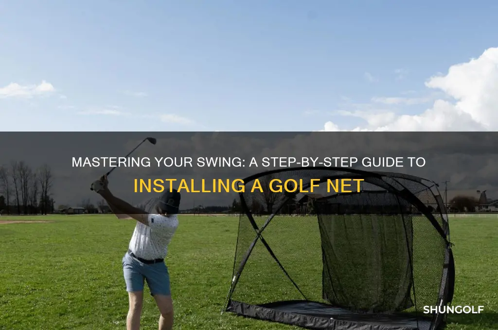 how to put up a golf net
