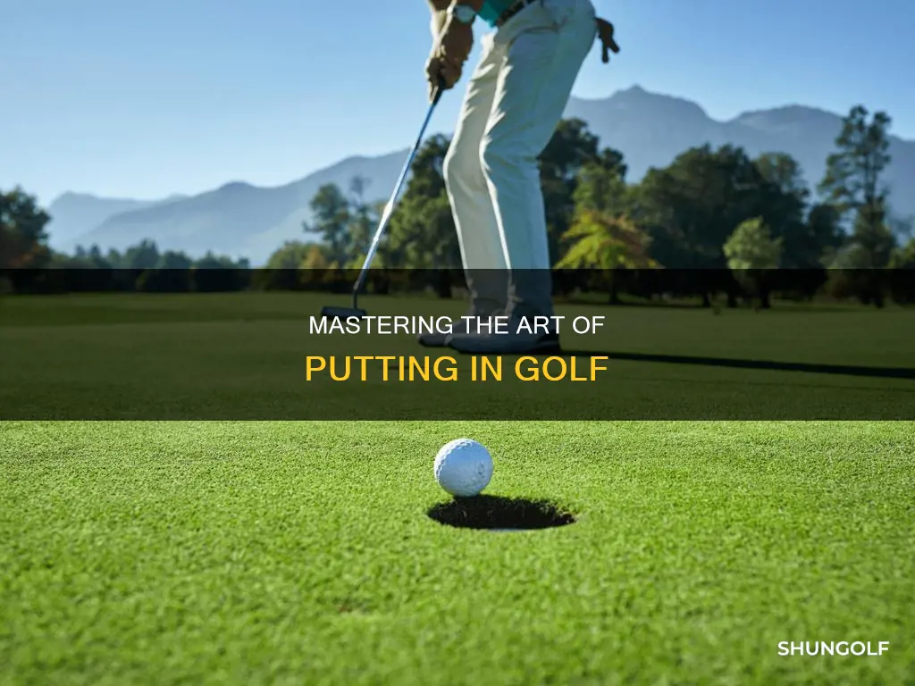 how to putt a golf ba