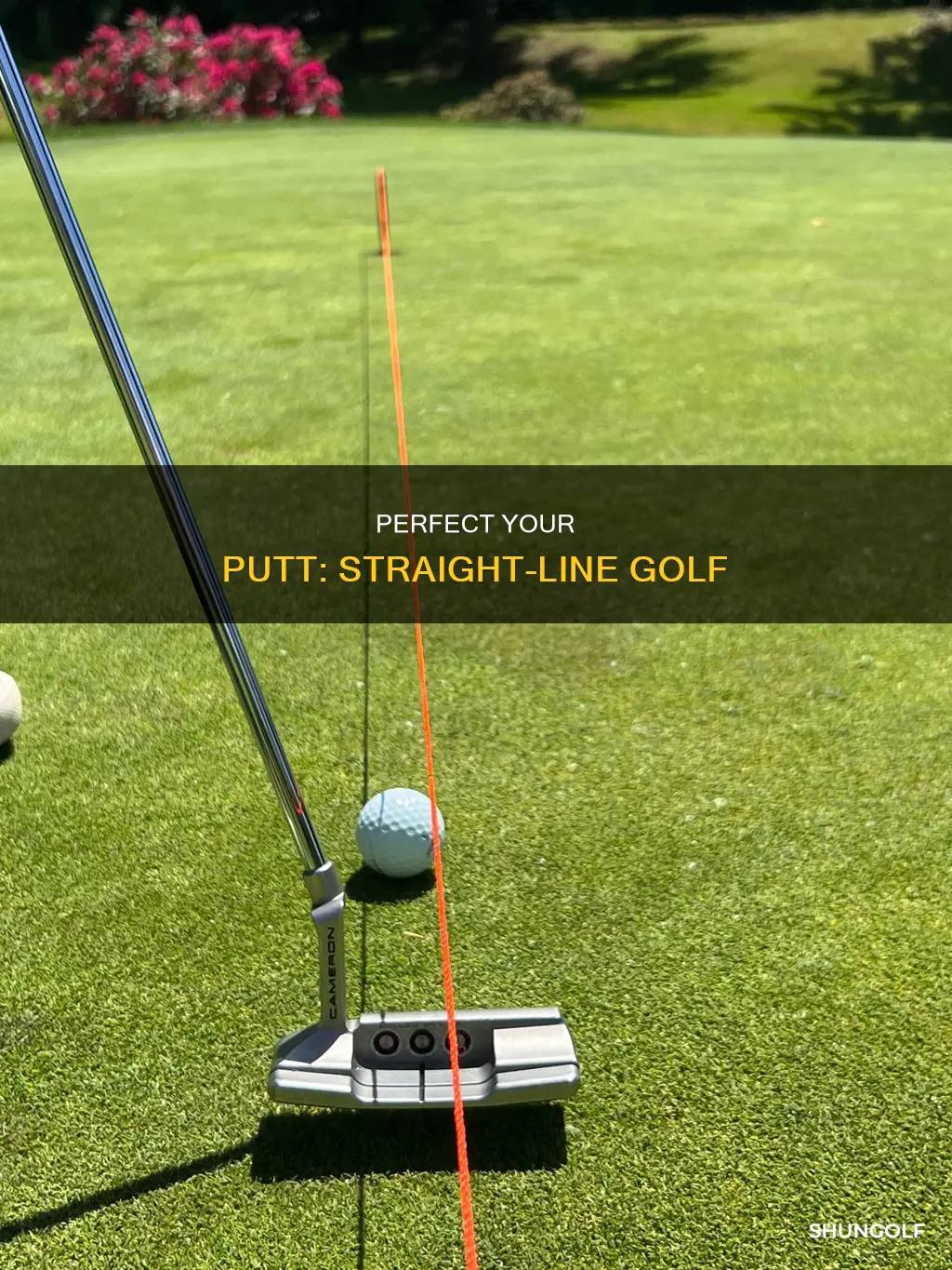 how to putt straightline golf