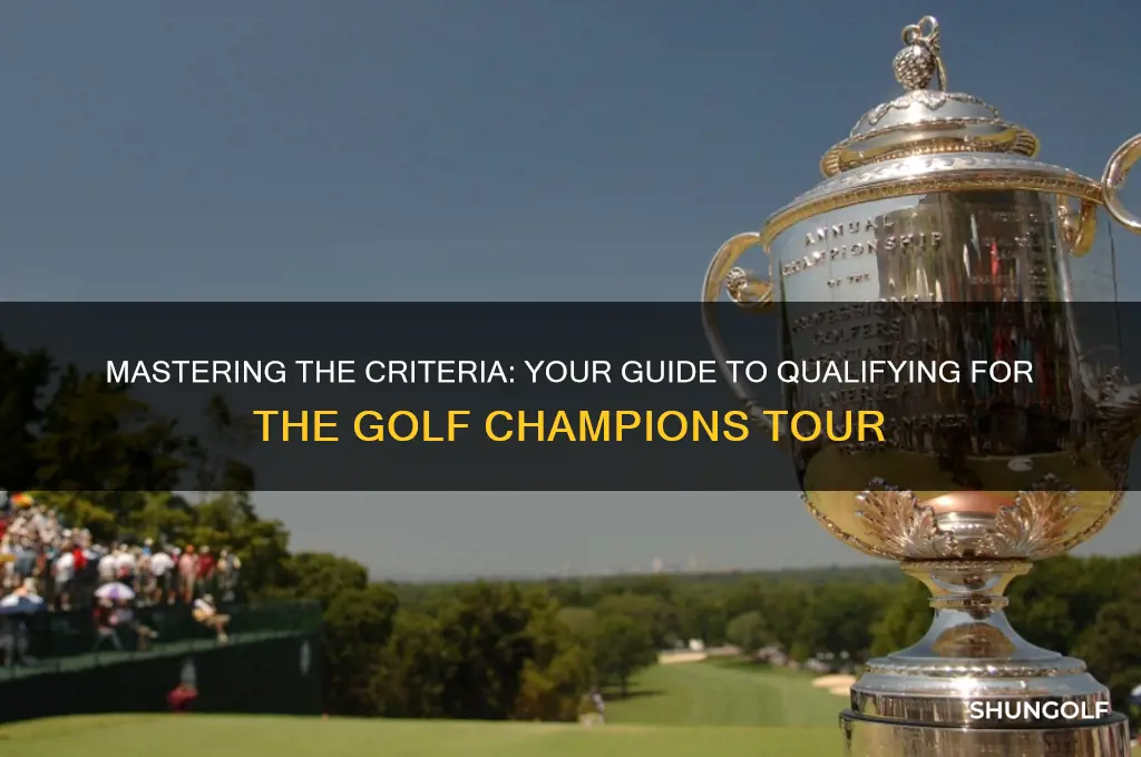 how to qualify for golf champions tour