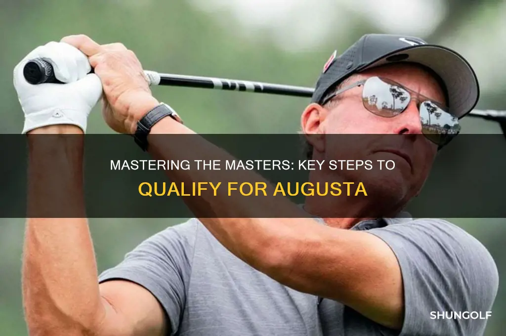 how to qualify for the masters golf