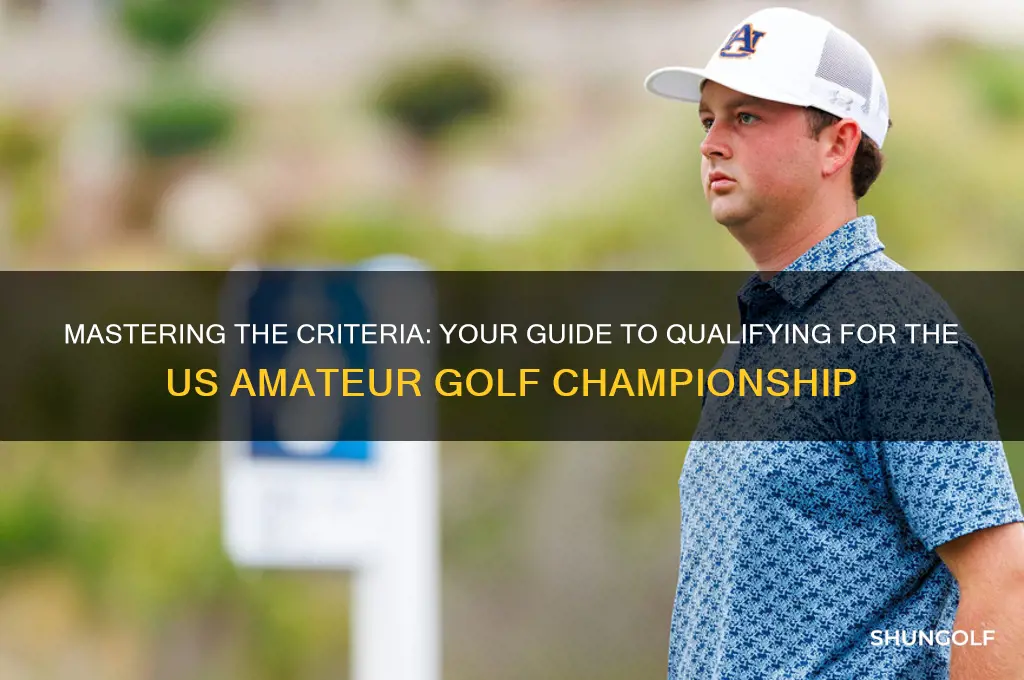 how to qualify for the us am golf