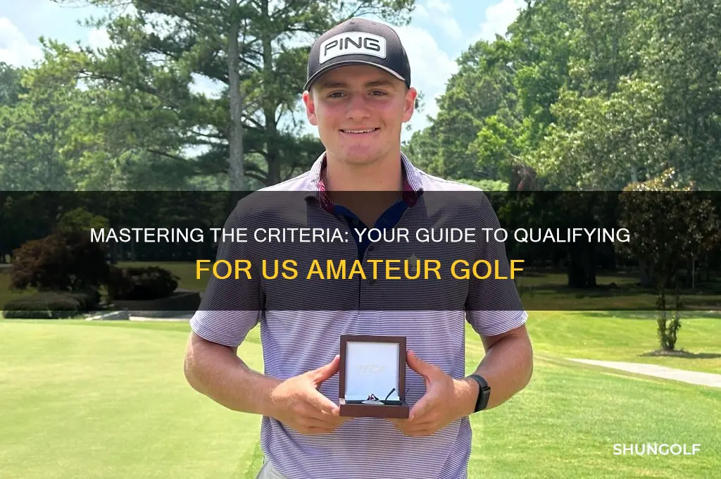 how to qualify for us amateur golf