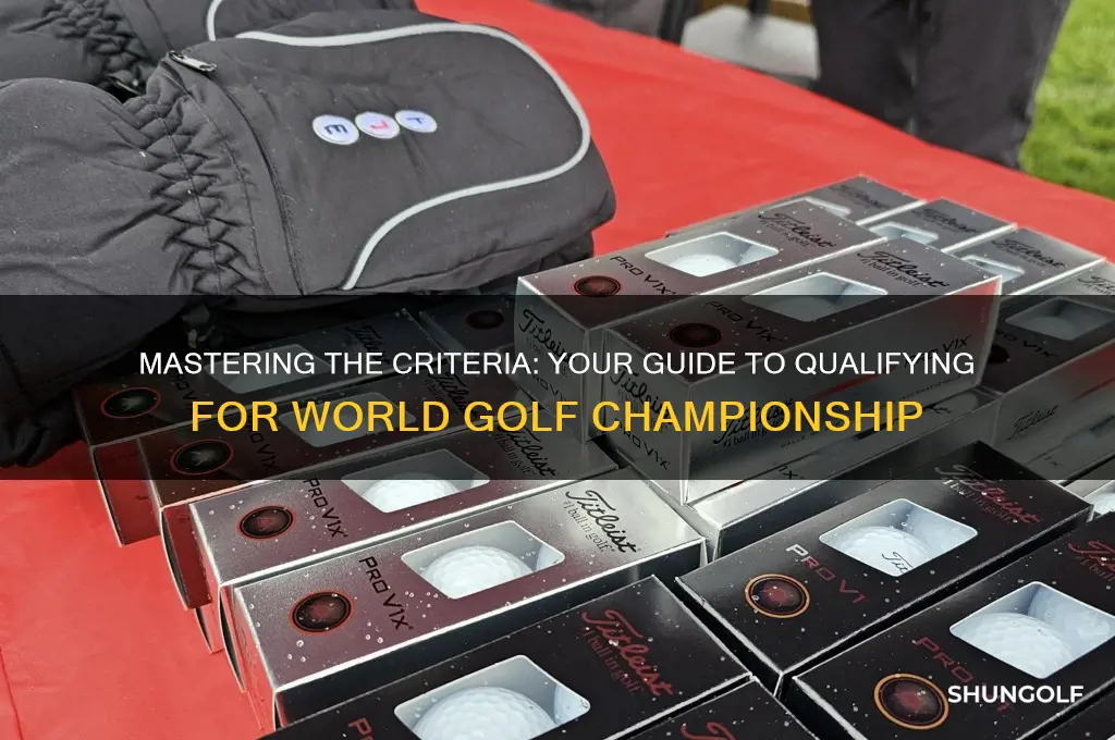 how to qualify for world golf championship