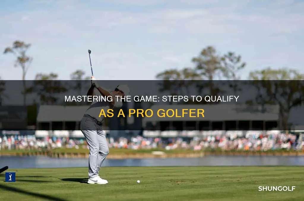 how to qualify to be a pro golfer