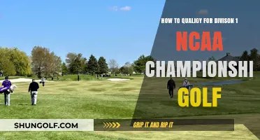 Mastering the Path to NCAA Division 1 Golf Championship Qualification