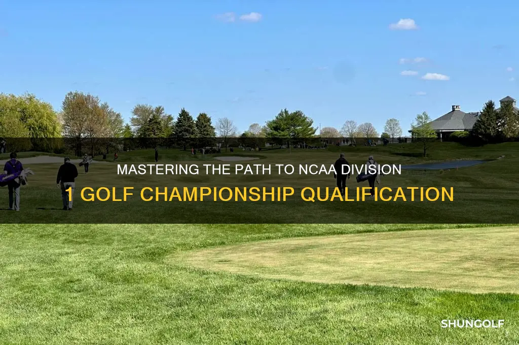 how to qualigy for divison 1 ncaa championship golf