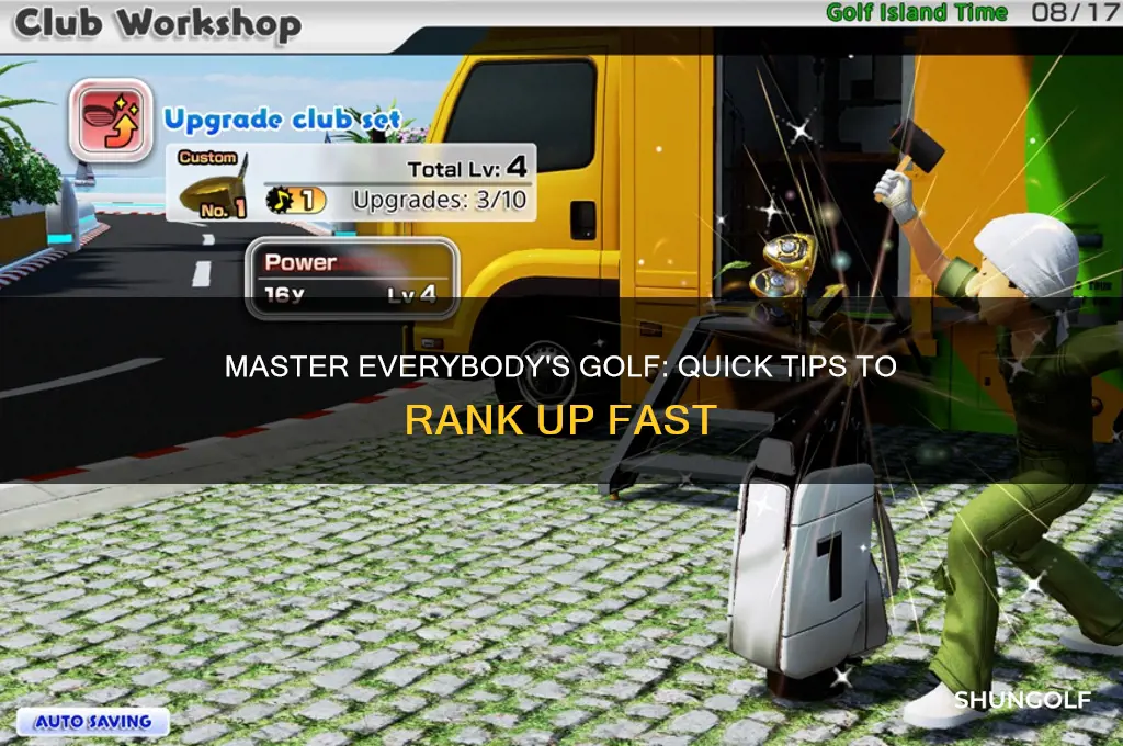 how to rank up fast in everybodys golf