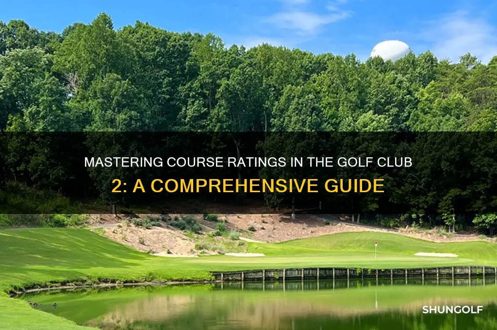 how to rate courses in the golf club 2