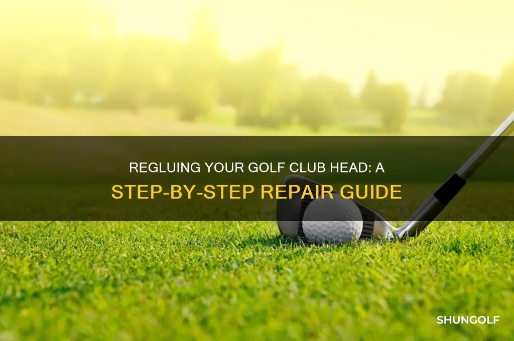 how to re glue a golf club head