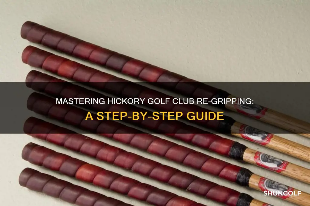 how to re grip hickory golf clubs