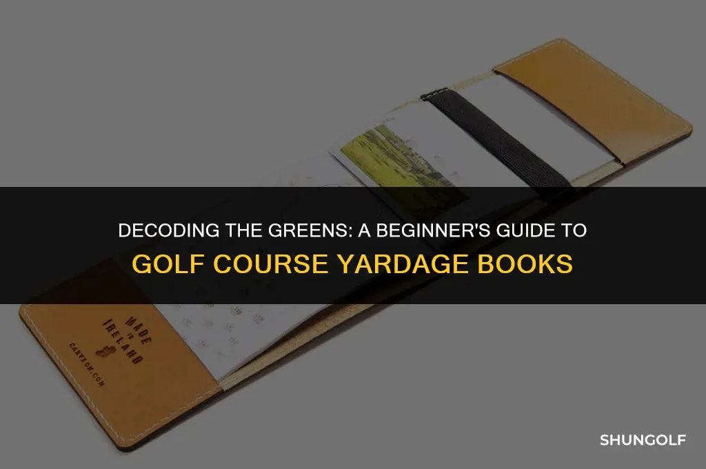 how to read a golf course yardage book