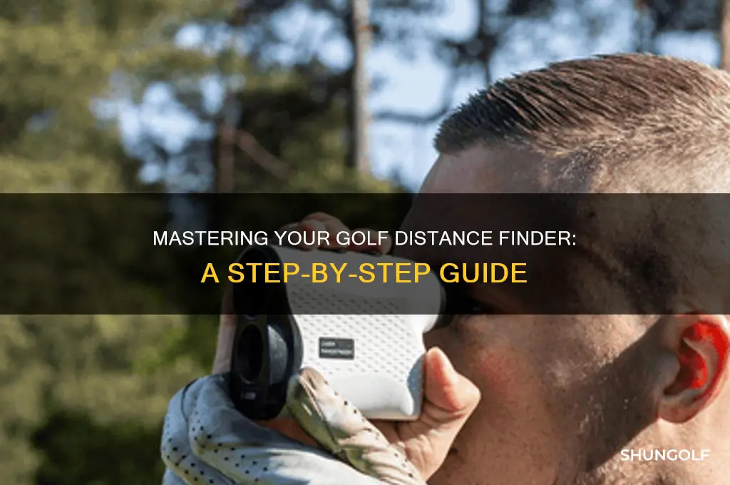 how to read a golf distance finder