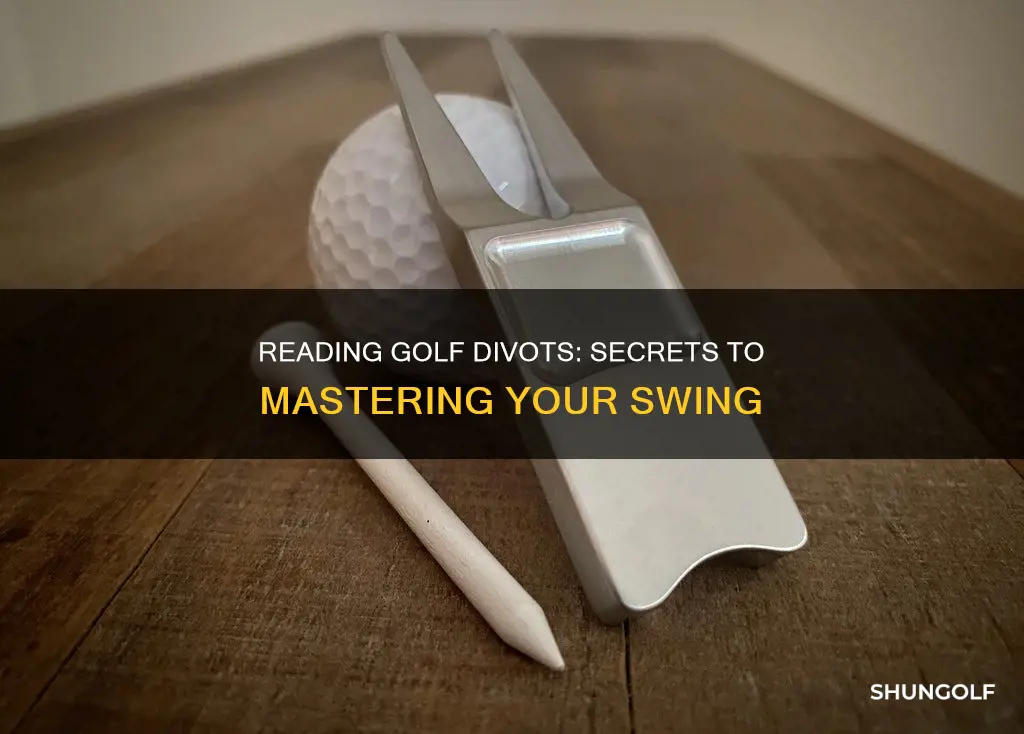 how to read a golf divot