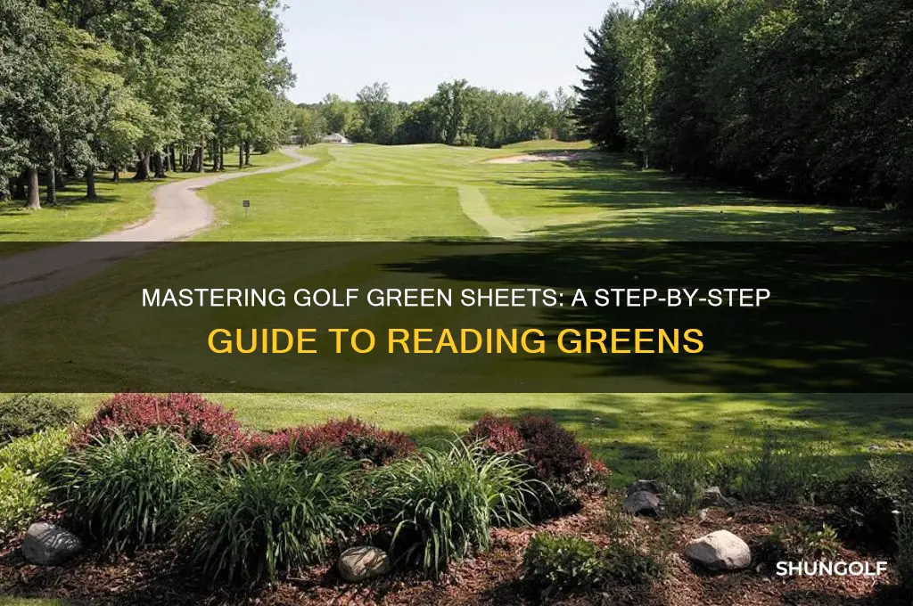 how to read a golf green sheet