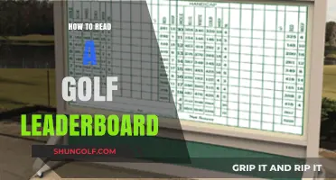 Understanding Golf Leaderboards: A Beginner's Guide
