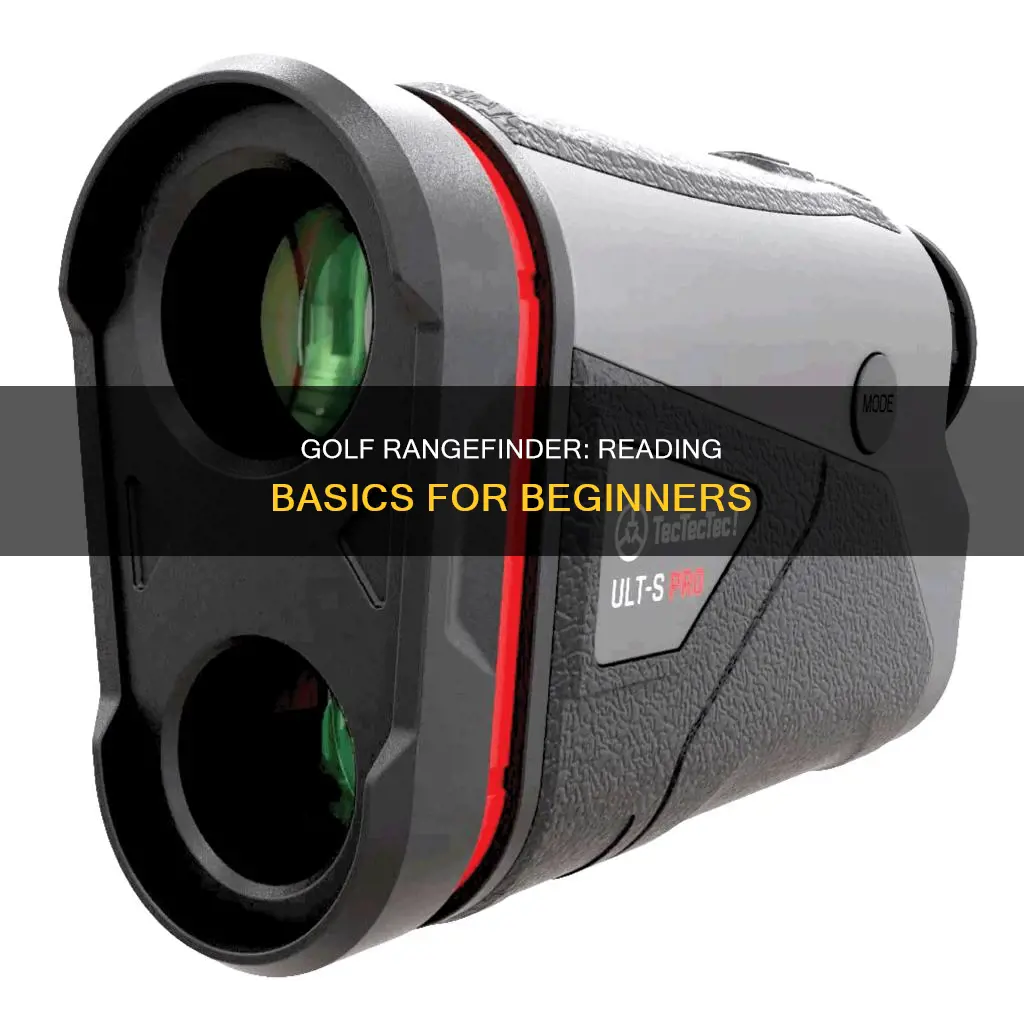 how to read a golf rangefinder