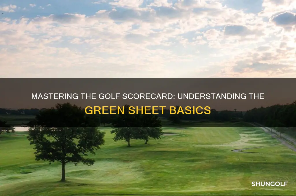 how to read a golf scorecard green sheet