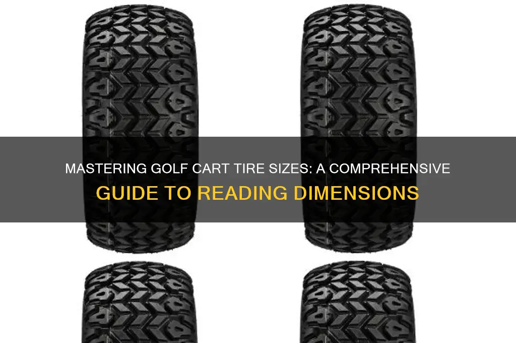 how to read golf cart tire size