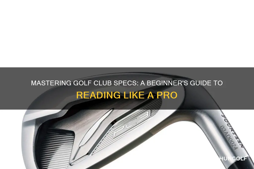how to read golf club specs