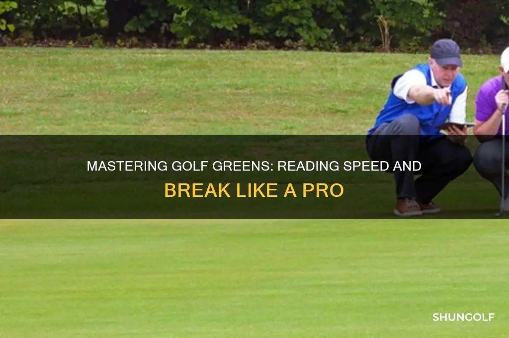 how to read golf greens for speed and break