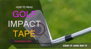 Reading Golf Impact Tape: A Beginner's Guide