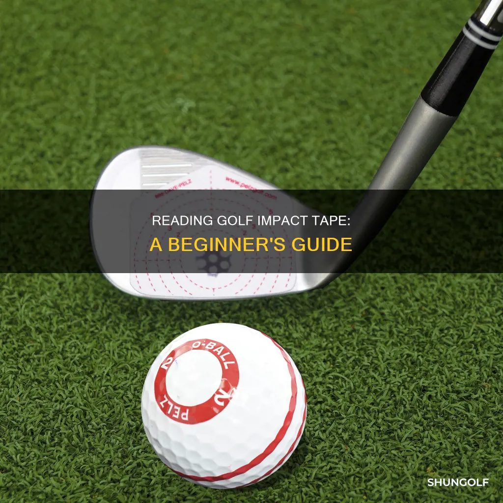 how to read golf impact tape