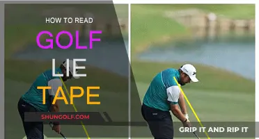 Understanding Golf Lie Tape: A Beginner's Guide