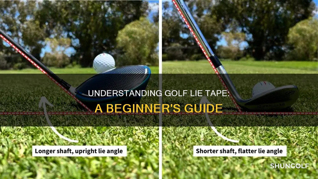 how to read golf lie tape