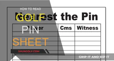 Understanding Golf Pin Sheets: A Beginner's Guide