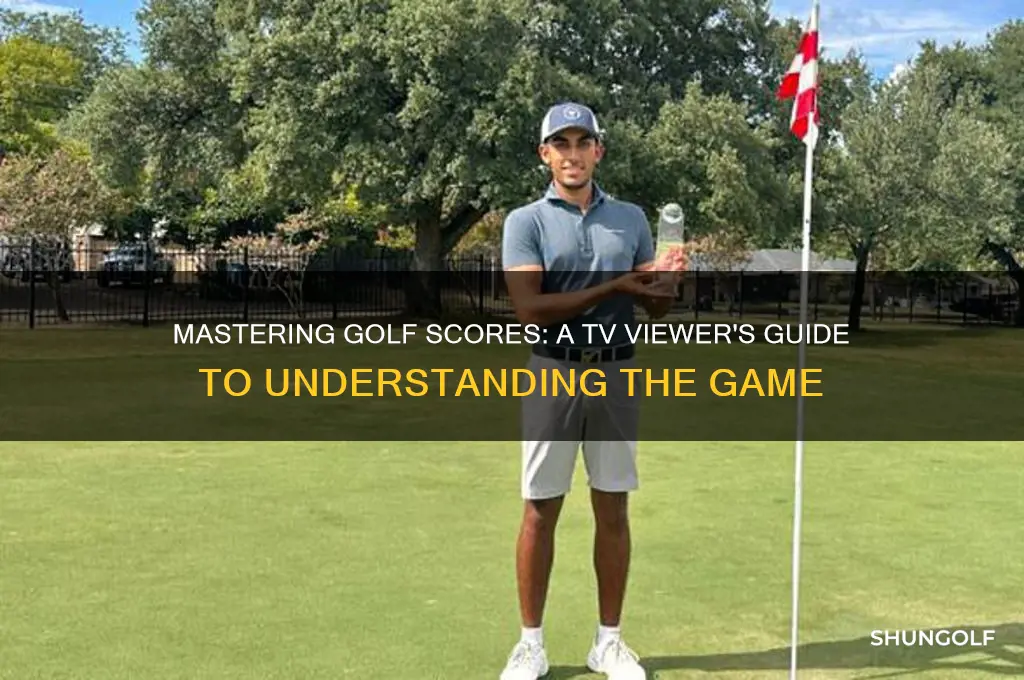 how to read golf scores on tv