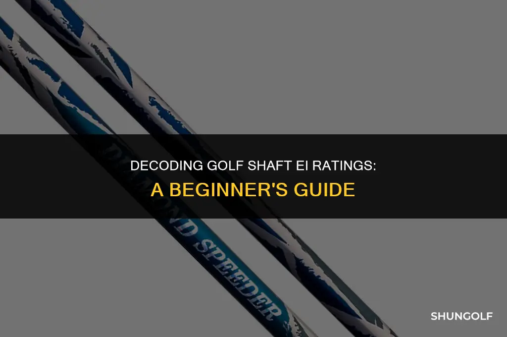 how to read golf shaft ei ratings