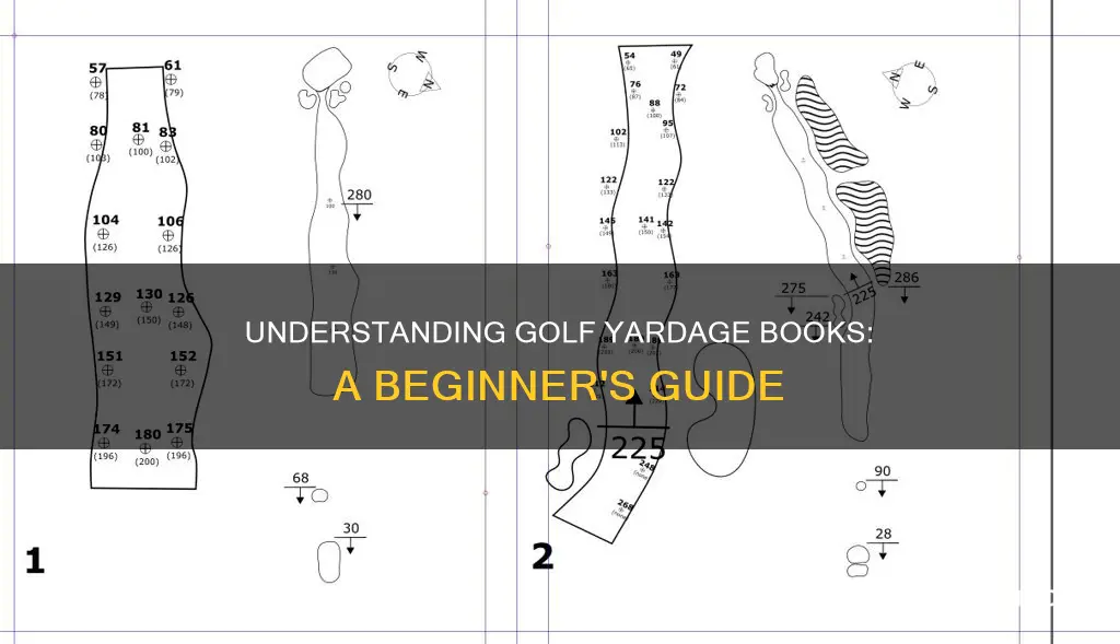 how to read golf yardage book