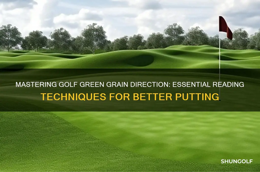 how to read grain direction golf greens