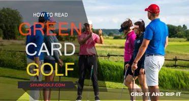 Golf Green Card Reading: A Beginner's Guide
