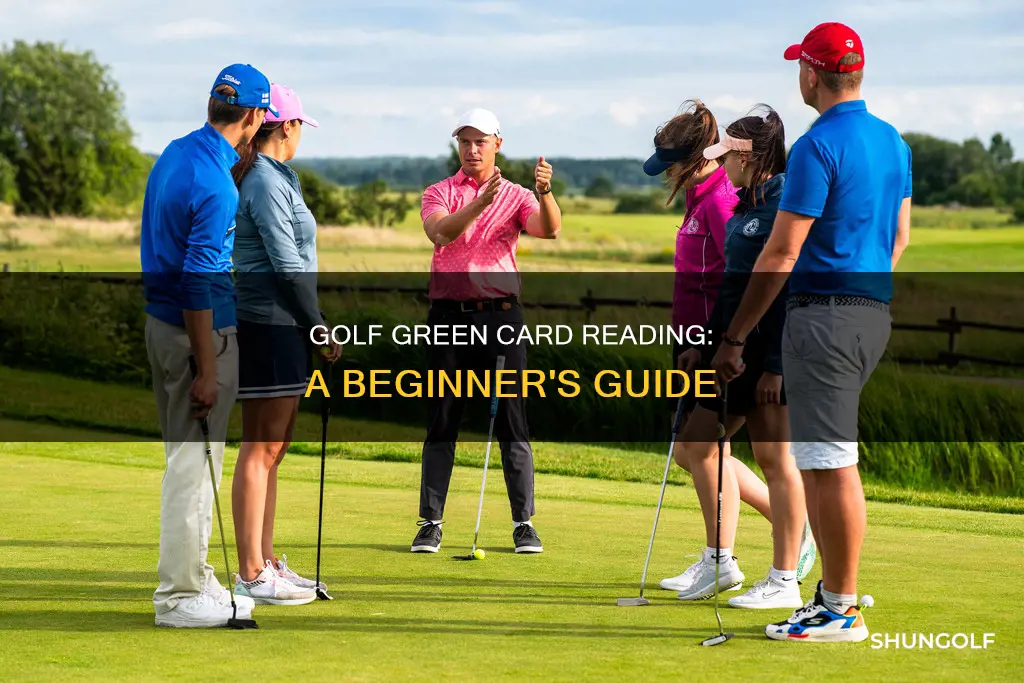 how to read green card golf