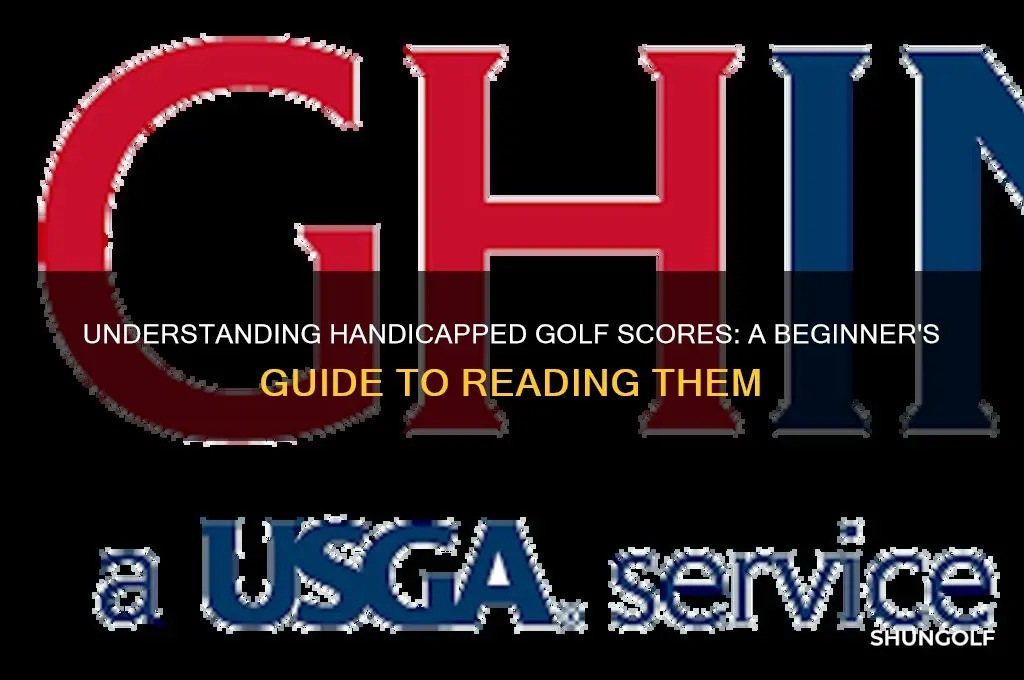 how to read handicapped golf scores