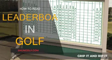 Understanding Golf Leaderboards: A Beginner's Guide