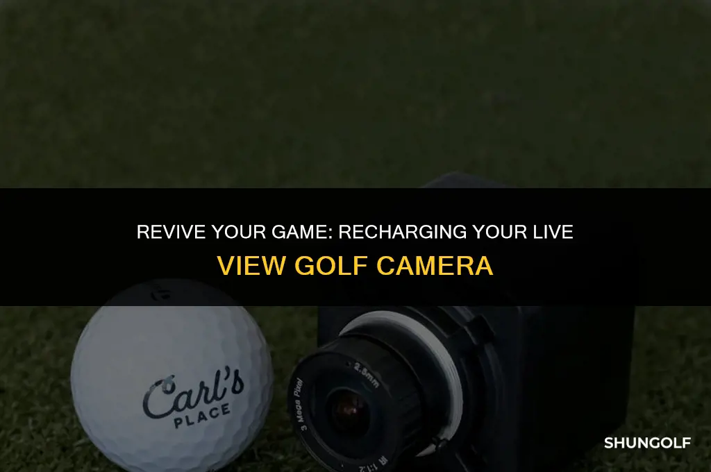 how to recharge live view golf camera