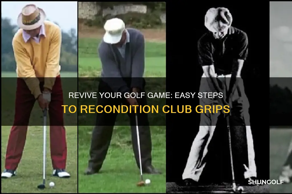 how to recondition golf club grips