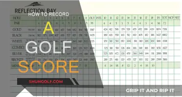 Recording Golf Scores: A Beginner's Guide to Scoring