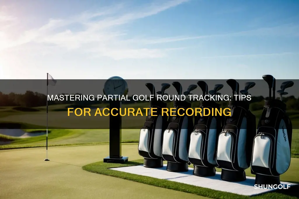 how to record partially completed golf rounds