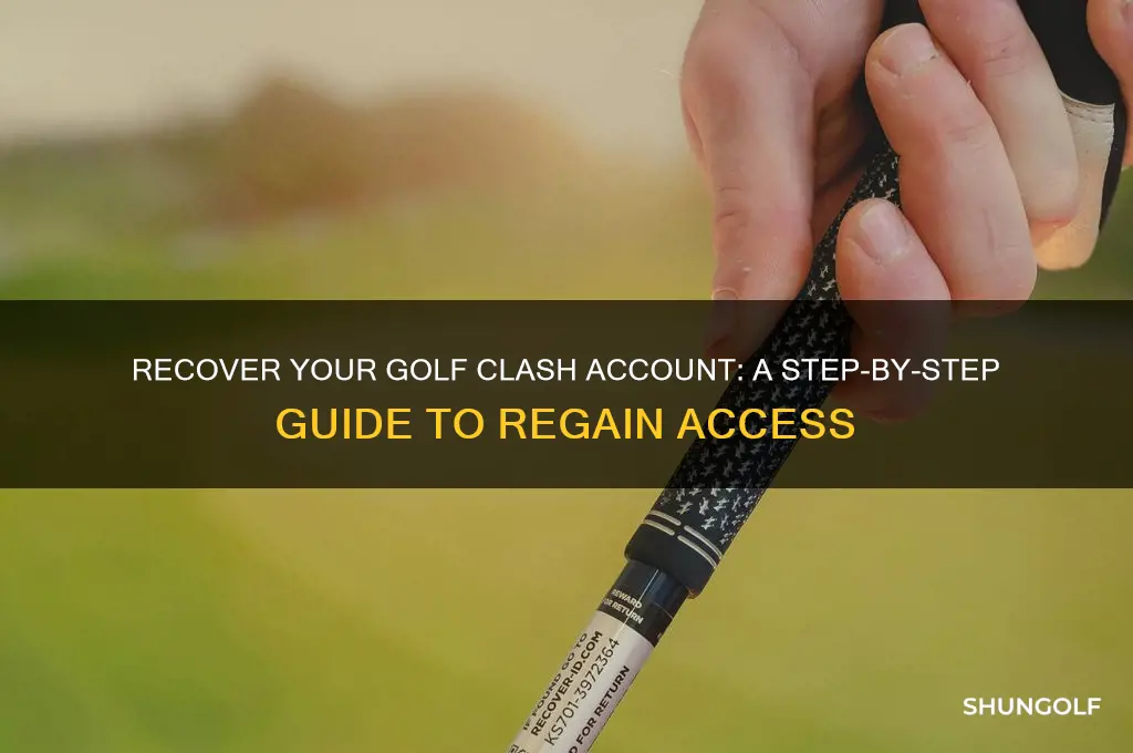 how to recover a golf clash account