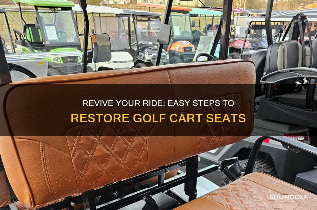 how to recover golf cart seats